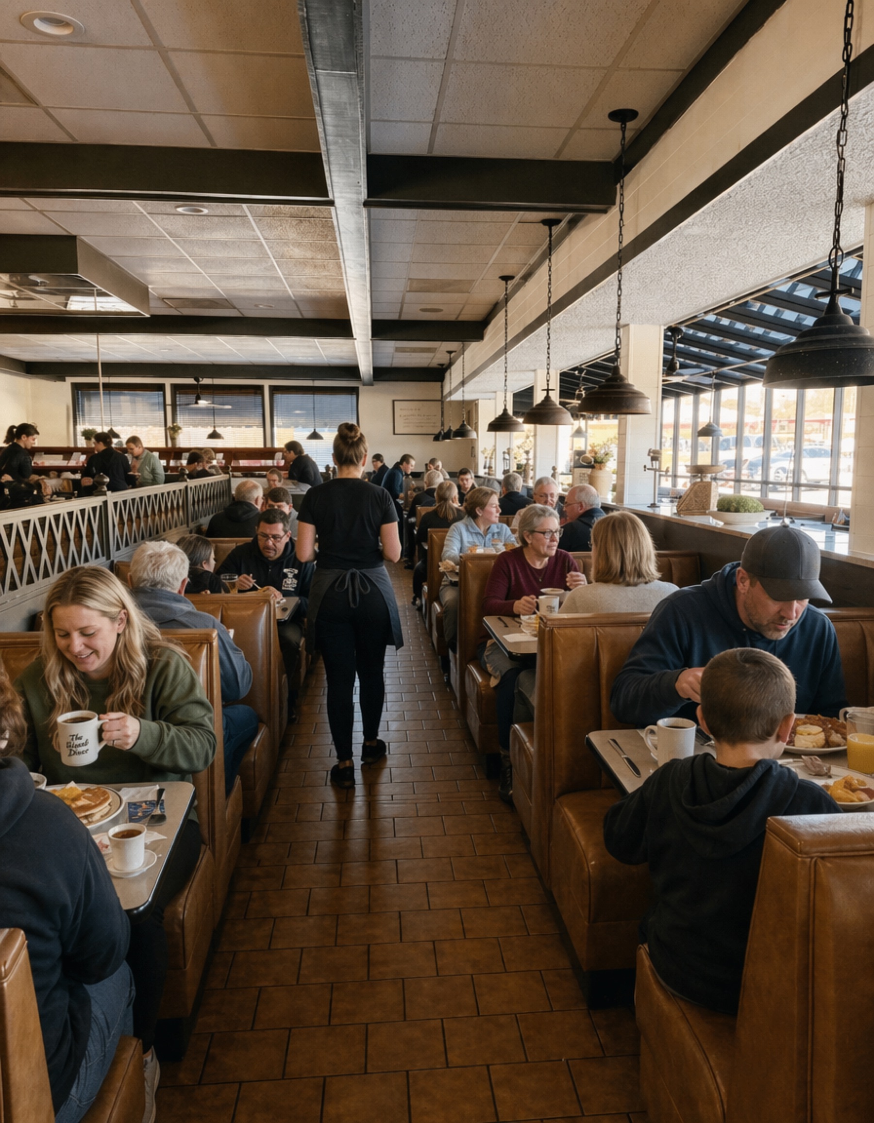 The dining room at The Sirloin House